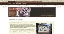 Desktop Screenshot of canopyhomedecor.com